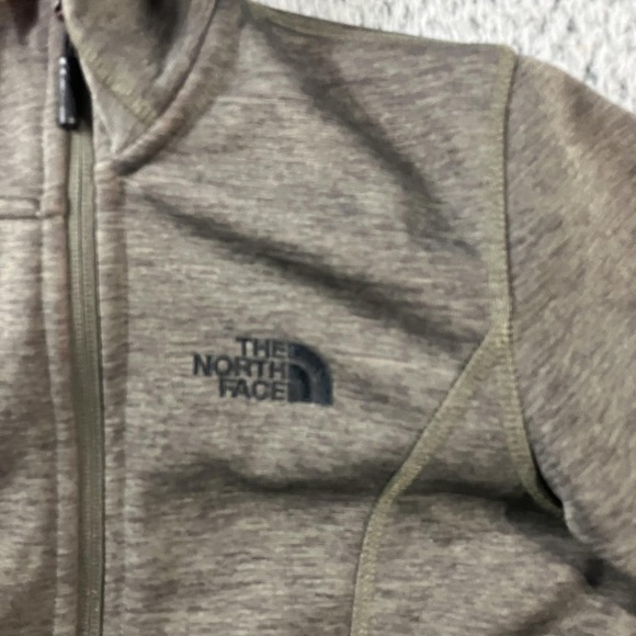 The North Face Jacket Womens Small Green Fleece Lined Hooded Full Zip Softshell - Picture 2 of 8